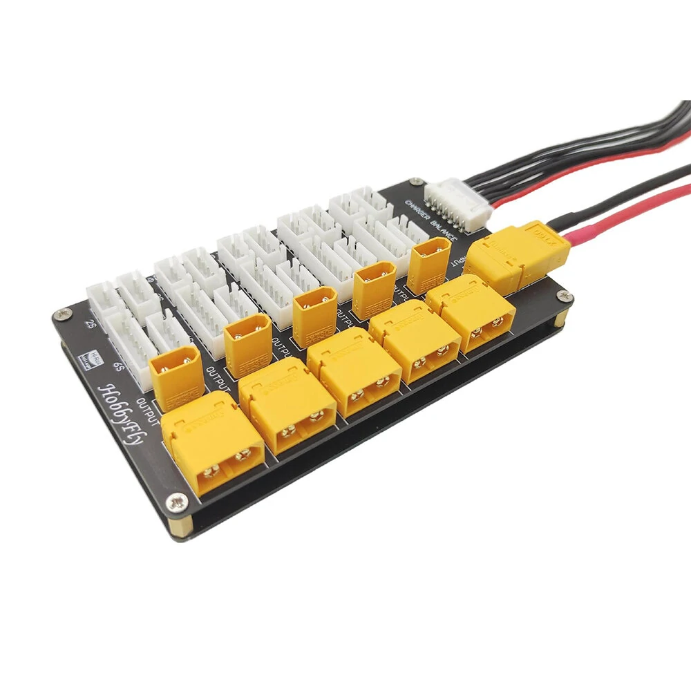 T60 XT30 يبو بطارية شحن متوازي - مراجعة Drone Battery 6S وسعره