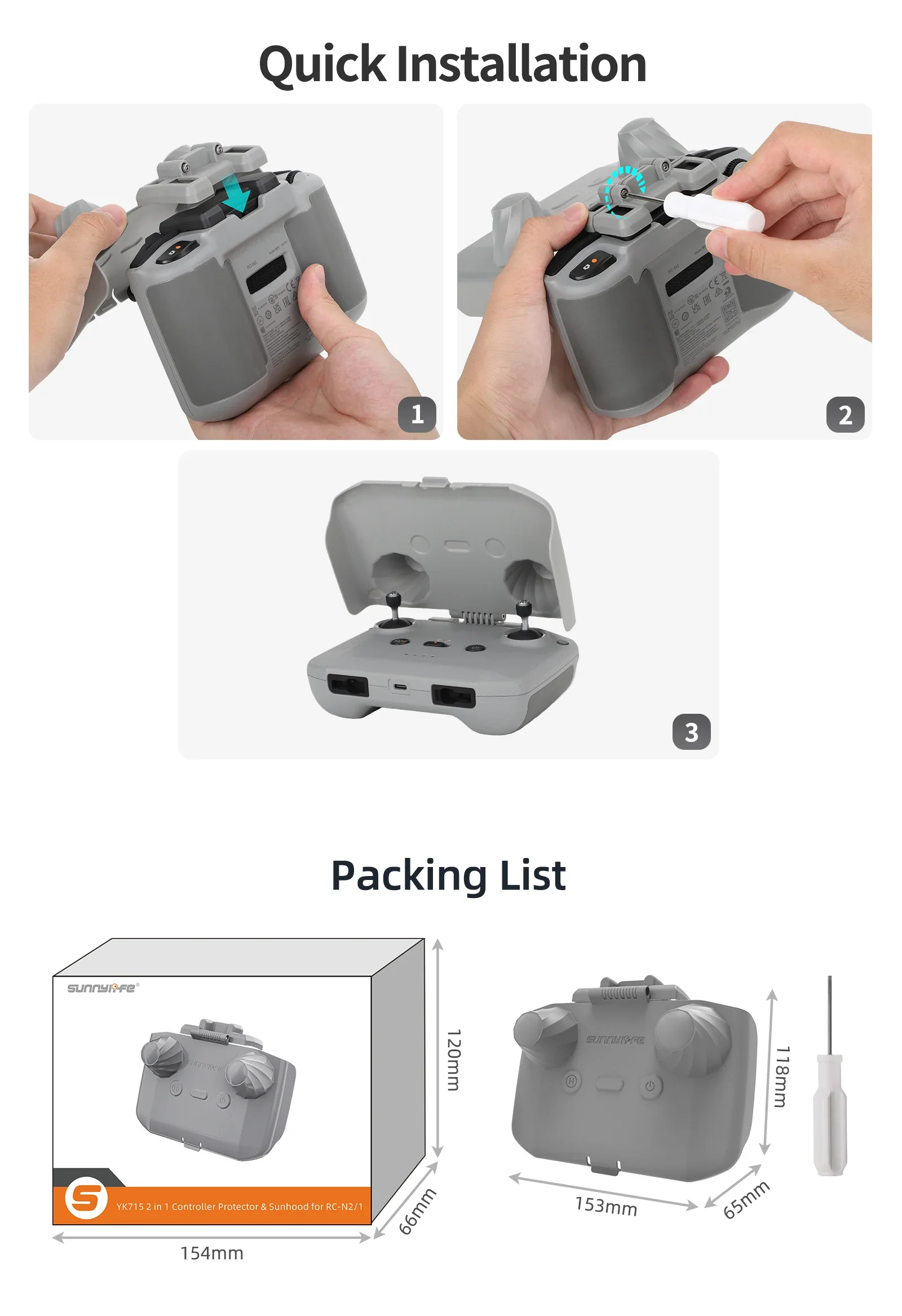 2 في 1 وحدة تحكم حامي SunHood  - مراجعة Dji Drone Mini 4 Pro وسعره
