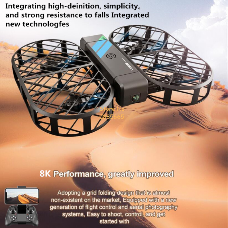 كاميرا 8K عالية الدقة 360 °    - مراجعة Drone Battery Box وسعره