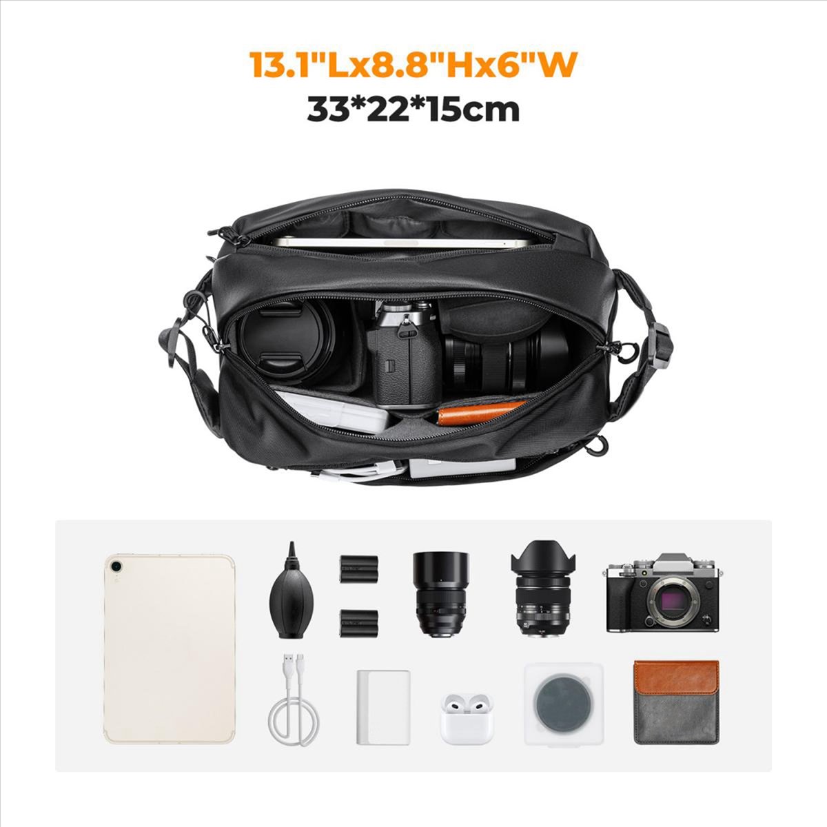 حقيبة كاميرا خفيفة الوزن ودينا - مراجعة Drone Battery Bag وسعره
