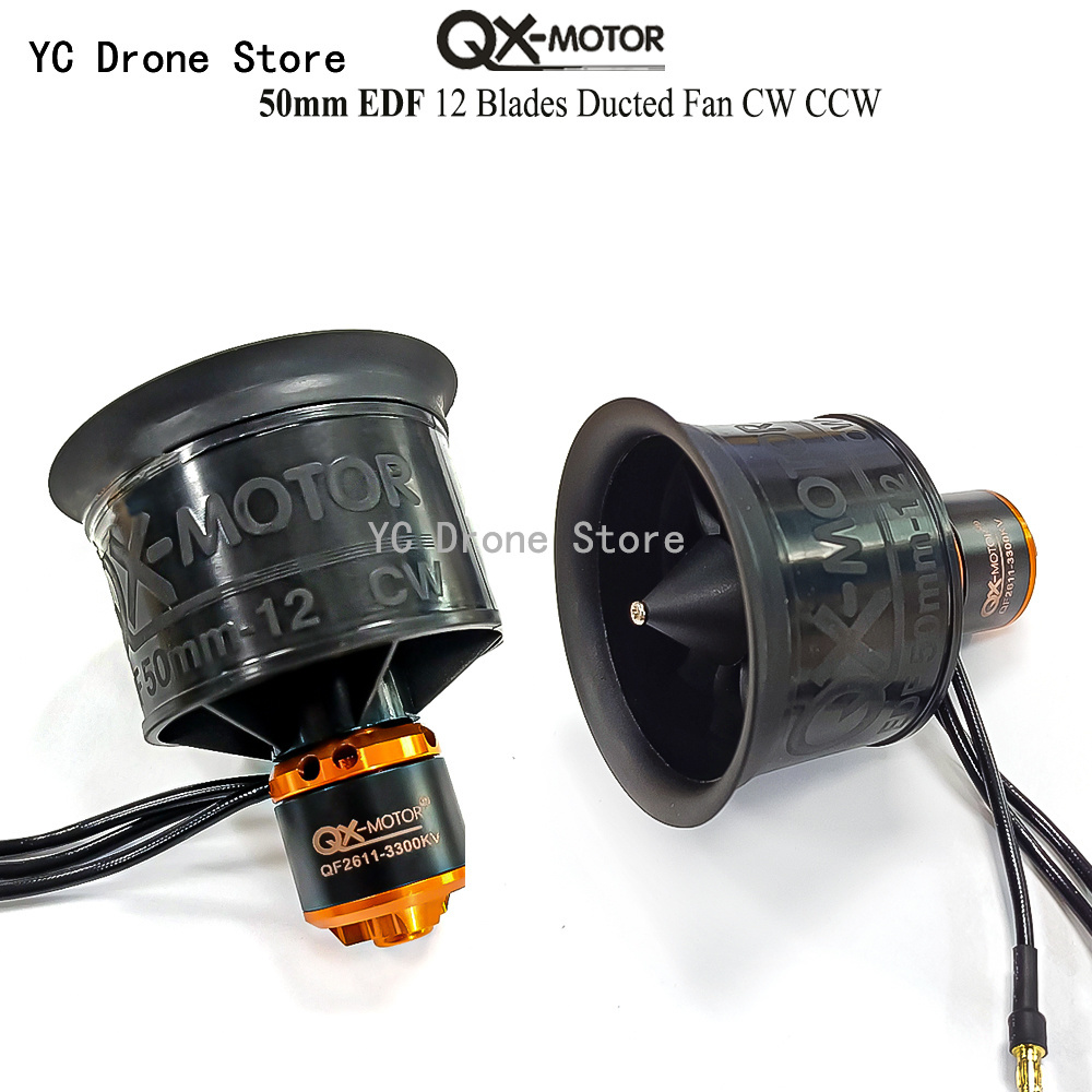 محرك QX-MOTOR 50 مم EDF QF2611 - مراجعة Drone Battery 4S وسعره
