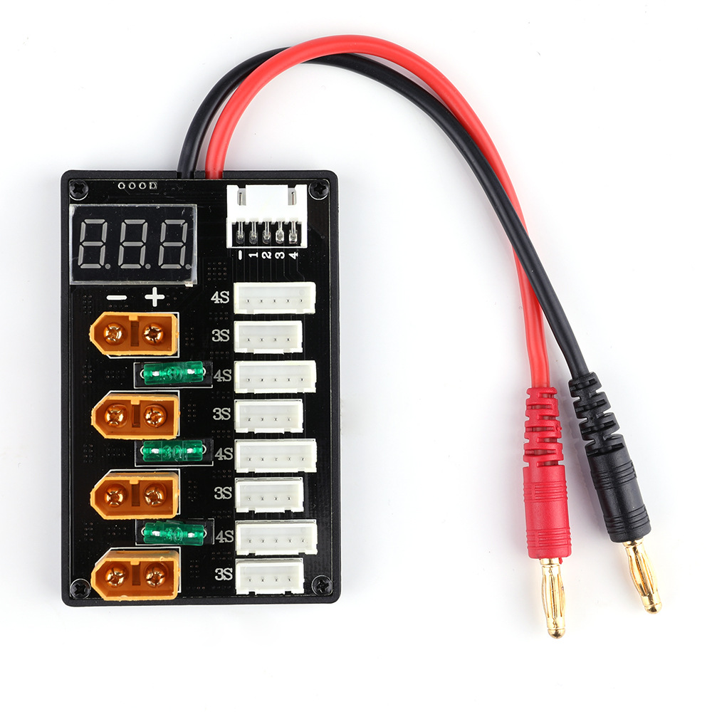 XT60 التوصيل 3S 4S يبو بطارية  - مراجعة Drone Battery Parallel Board وسعره