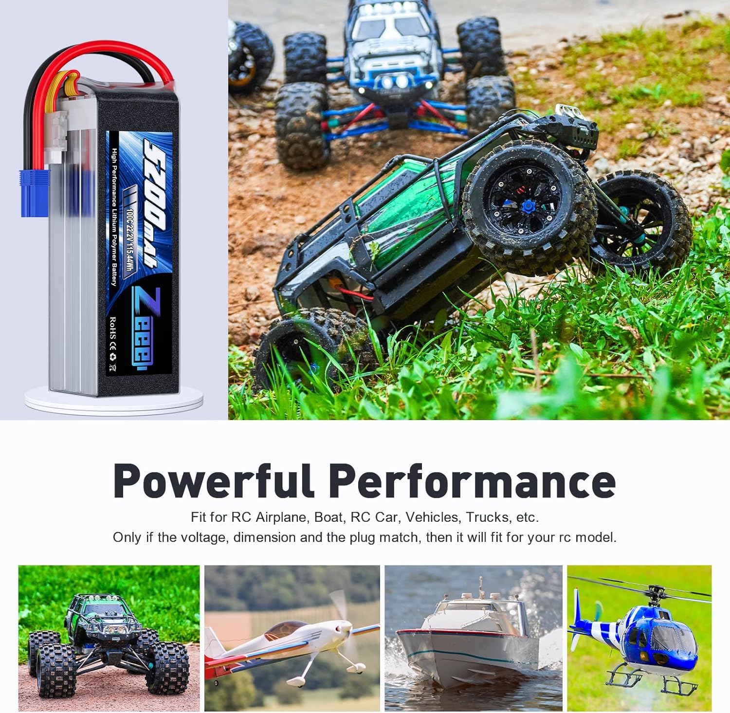 Zeee 6S 5200mAh يبو بطارية 22. - مراجعة Drone Battery 6S وسعره