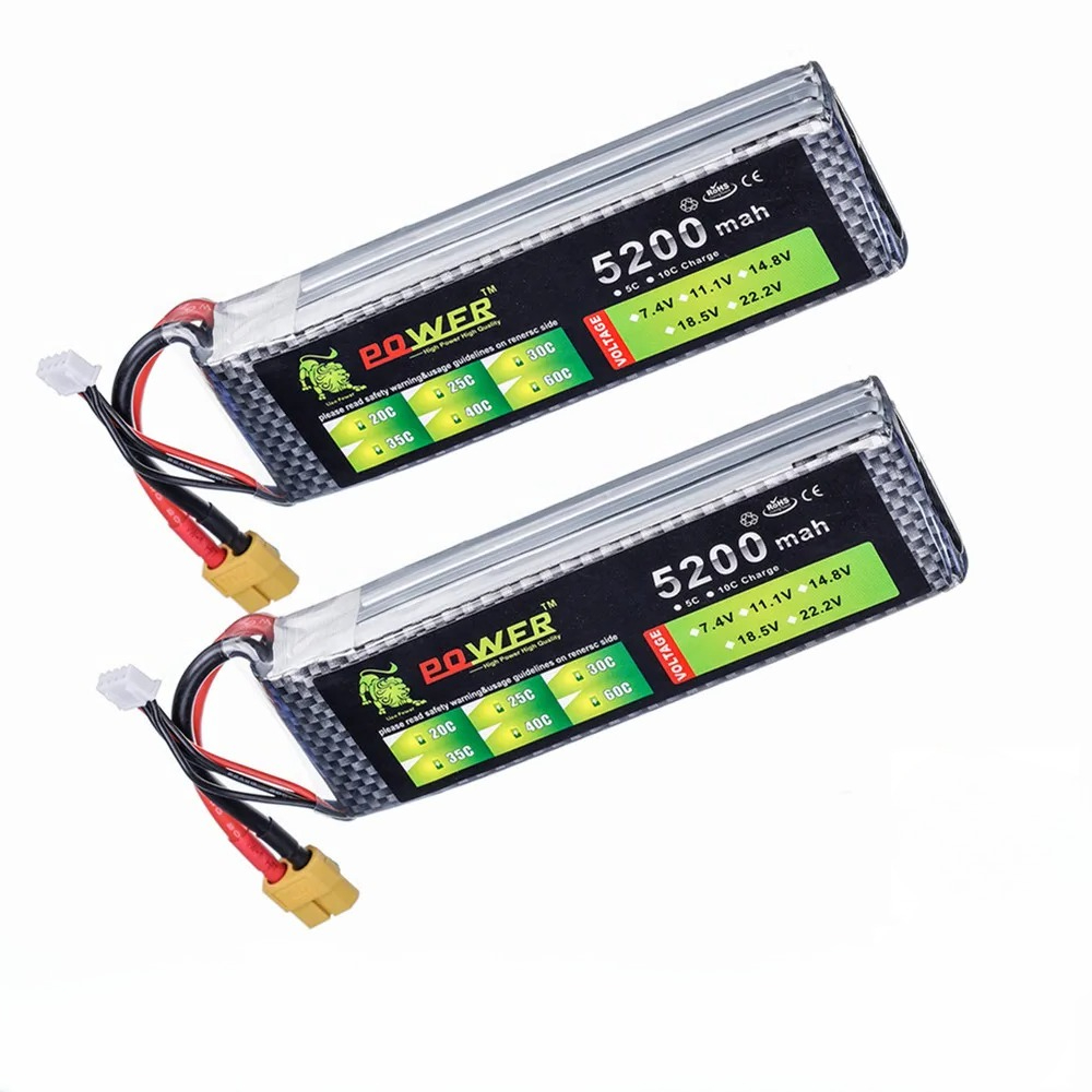 3S 5200mah 11.1V 60C يبو بطاري - مراجعة Drone Battery 3S وسعره